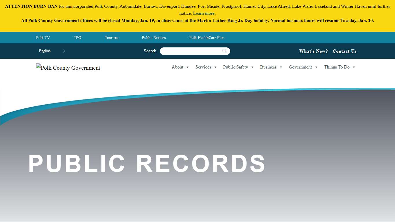 About | Polk County Public Records Request | polk-county.net